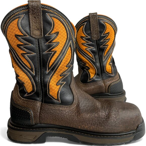 Ariat Intrepid Venttek Composite Toe Work Leather Western Boots Men's 9 EE - Picture 15 of 15